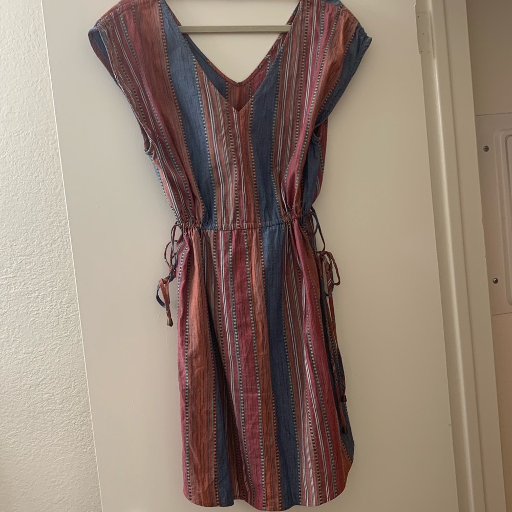 Colorful V-Neck Dress